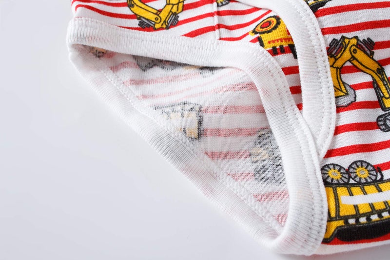Boboking Little Boys Briefs Dinosaur Truck Toddler Kids Underwear (Pack of 6) 6Y - Image 5